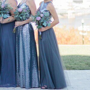 Two-Piece Sequin Top & Soft Tulle Skirt BELSOIE